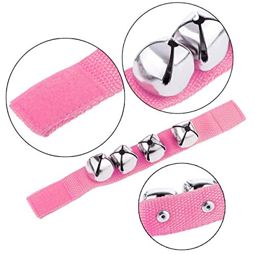 12pcs Wrist Band Jingle Bells Party Accessories Kids Musical Instruments 6 Colors