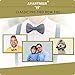 AVANTMEN Pre-tied Adjustable Men's Bow Ties Solid Mixed Color Satin Assorted Boys Bowties in Bulk 9PCS-C