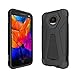 TurtleArmor | Compatible for Motorola Moto Z Force Droid Case | Z Force Droid Edition [Dynamic Shell] Hybrid Dual Layer Hard Shell Kickstand Silicone Case - US Flag Skull