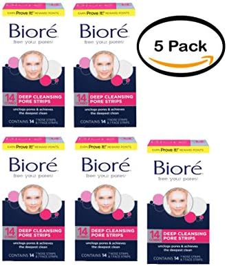 Biore Deep Cleansing Pore Strips Combo Pack, 14 Count
