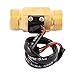 uxcell G3/4 inches Hall Effect Liquid Water Flow Sensor Switch Brass Flowmeter Fluid Meter 2-45L/min SEN-HZ43WB