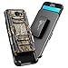 NageBee Galaxy J7 Sky Pro Case, Galaxy J7 Prime / J7 2017 w/[Tempered Glass Screen Protector], [Heavy Duty] Armor Shockproof [Belt Clip] Holster [Kickstand] Combo Case for Samsung Galaxy Halo -Camo