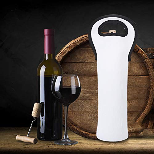 Sublimation Blanks Wine Carrier Bag Portable Neoprene Wine Tote