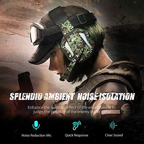 Gaming Headset, 3.5mm Wired Over-Ear Headphones with Mic Noise Cancelling Over-Head Stereo Gaming Headset for PS4 Xbox One PC Smartphone