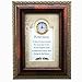 Creative Brands CB Gift Heartfelt Collection-Times Essence Framed 3D-Table Top Clock, 6 x 8-Inches, Retirement-Sweet Reward