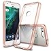 Ringke Fusion Compatible with Google Pixel XL Case Crystal Clear PC Back TPU Bumper Drop Protection, Shock Absorption Technology Raised Bezels Protective Cover for Google Pixel XL 2016 - Rose Gold