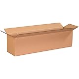 Aviditi 2466 Long Corrugated Box, 24" Length x 6" Width x 6" Height, Kraft (Bundle of 25)
