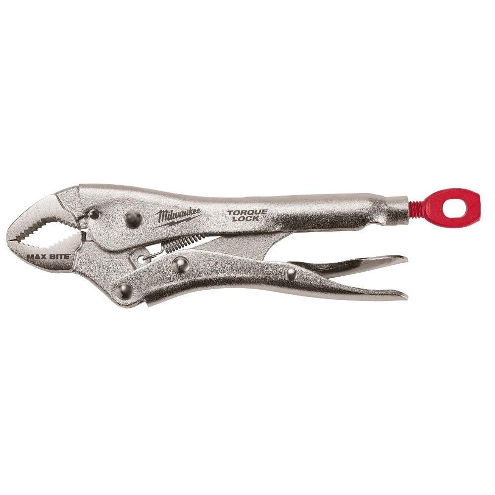 Milwaukee 48 22 3607 7-Inch/170 mm Max Bite Curved Jaw Locking Plier - Silver