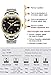 OLEVS Men Women Quartz Business Watch with Stainless Steel Band, Classic Waterproof Watches Roman Numeral Unique Calendar Date Window Wristwatch