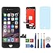 Repair-Screen Screen Replacement for iPhone 7 LCD Touch Screen Digitizer Frame Assembly Full Set with 3D Touch with Repair Tools and Screen Protector(Black-4.7 inch)