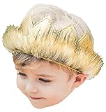 Wild Max Crown First Birthday Gold Pleather Fur Play Boys Girls Dress Up Party Cake Smash Things