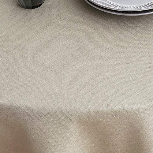 Solino Home 100 Pure Linen Round Tablecloth 60 Inch Diameter