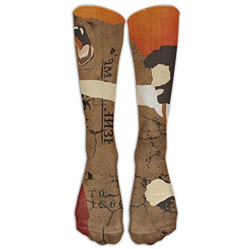 FUNINDIY Lumberjack Punching BearCompression Socks For Women And Men - Best Medical, Nursing, Travel & Flight Socks - Running Fitness