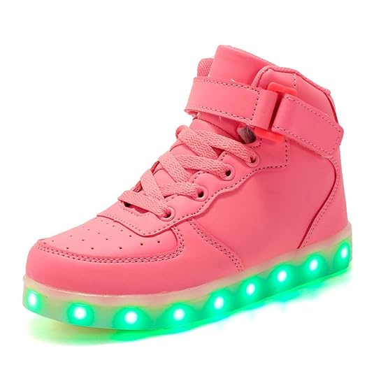 DULEE Unisex-Kinder und Erwachsene LED Sportschuhe Sneaker Low Top Leuchtschuhe Leuchtend Turnschuhe Aufhellen Blinkschuhe US