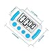 6 Pack Big Screen Digital Kitchen Timer Magnetic Back Minute Second Count Up Countdown