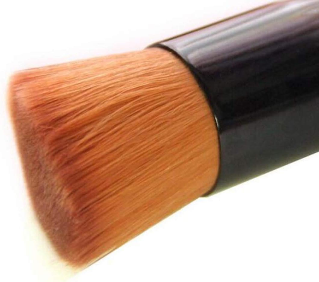 Makeup Brush, 1 Pcs Multifunction Makeup Brush Professional Powder Concealer Blush Liquid Foundation Make up Cosmetic Brush Wooden Oblique Head Makeup Brush Brown