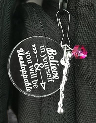 Baton Twirling Gift, Baton Zipper Pull, Baton Twirler Gifts, Baton Twirling, Baton Twirler, Baton Bag Gift