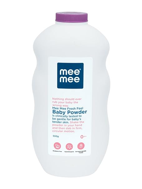 Mee Mee Baby Powder (Fresh Feel - 500 g (Single Pack))