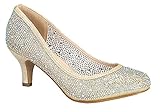 Women's Bertha-37 Round Toe Dressy Low Kitten Heel Pump