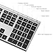 Wireless Keyboard Mouse, Jelly Comb 2.4GHz Ultra Slim Full Size Rechargeable Wireless Keyboard and Mouse Combo for Windows, Laptop, Notebook, PC, Desktop, Computer (Black and Silver)