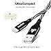 Aonlink Lightning Cable 3Pack 3FT 6FT 10FT Nylon Braided iphone Charger USB Charging Cord, Compatible with iPhone X/8 Plus/8/7/7 Plus/6s/6s Plus/6/6 Plus and more(Silver Black)