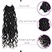 6 Packs Goddess Locs Crochet Hair Wavy Curly Faux Locs Crochet Braids Synthetic Hair Extensions Dreadlocks Crochet Locs Low Temperature Braiding Hair (14