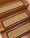 Natural Area Rugs - Seagrass Stair Tread, Beach Collection, Natural Fiber, Handmade & Latex Backed, Espresso 9