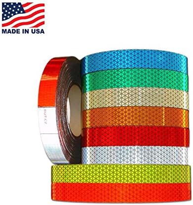 DOT Reflexite Conspicuity Solid Colors - Reflexite V92 Tape (V92DB) (White, 1.5" (38mm), Case)