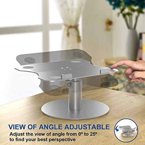 Adjustable Laptop Stand YoFeW, Aluminum Laptop Riser, MultiAngle