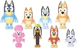 Akedo Bluey Family Friends 8 Figure Pack 6-8cm Bluey Bingo Bandit Chilli Coco view 1