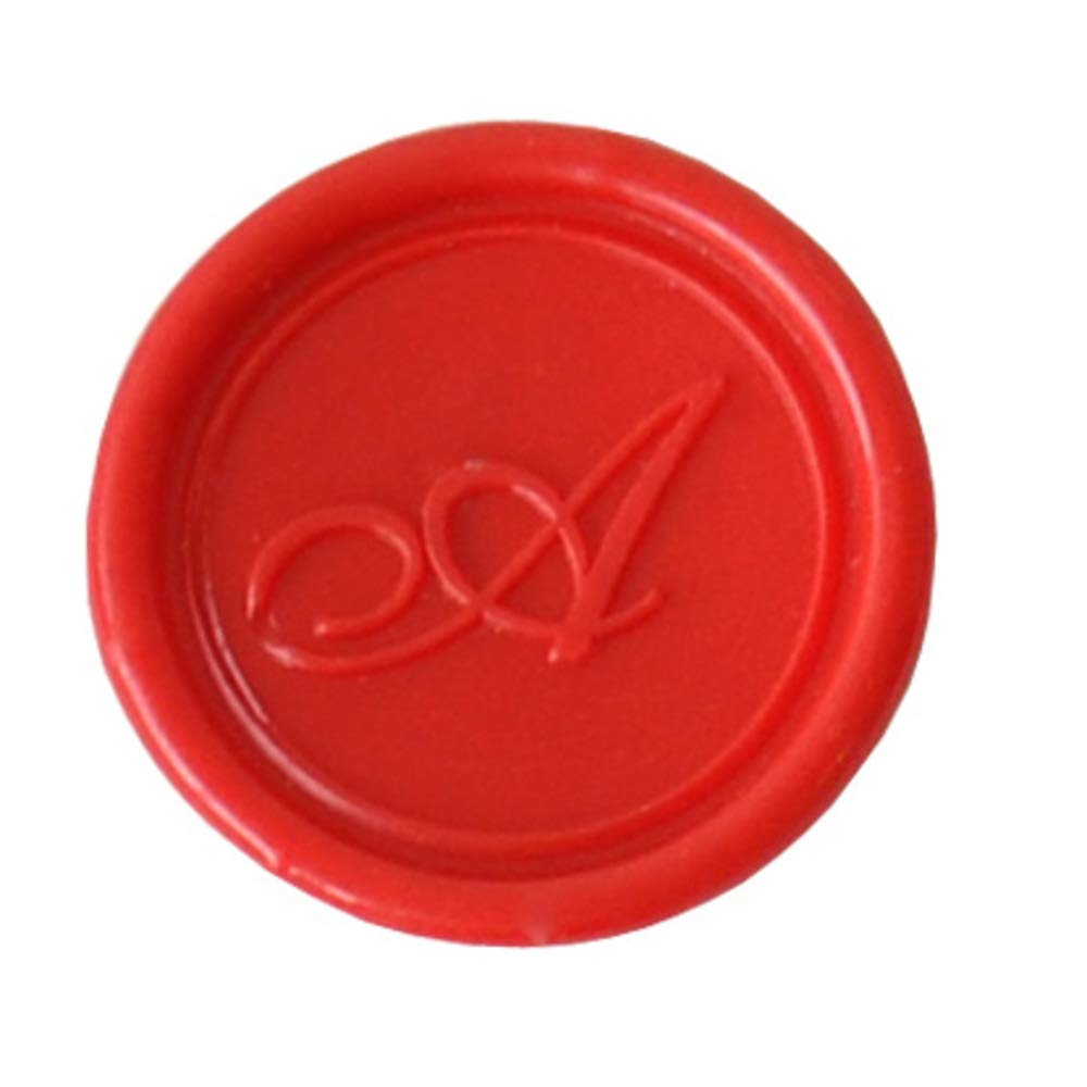 Jacques Herbin 40301T - A brass seal with varnished wooden handle - Modern English - The Letter A - Manufactured in France - Creative Art Tool - Wax Stamp — image 1