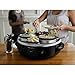 Crock-Pot Triple Dipper with Lazy Susan Food Warmer, Black, Stainless Steel, Glass lids, Travel Cover, 3 1-quart capacity warmers, Individual Controls, 3 appetizer containers