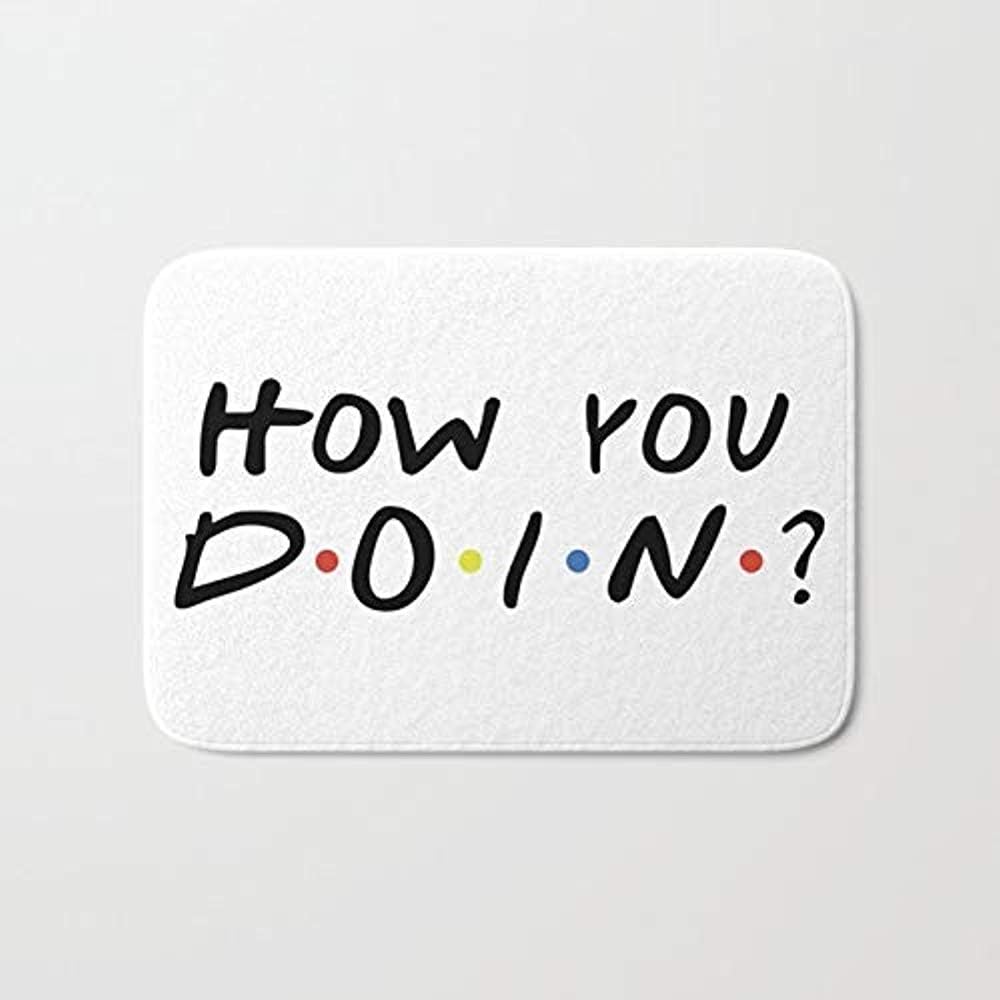 sodnz Entrance rug Anti-Slip Door Mat Home Decor Indoor Entrance Doormat Entryway Mat Decor - How You Doin