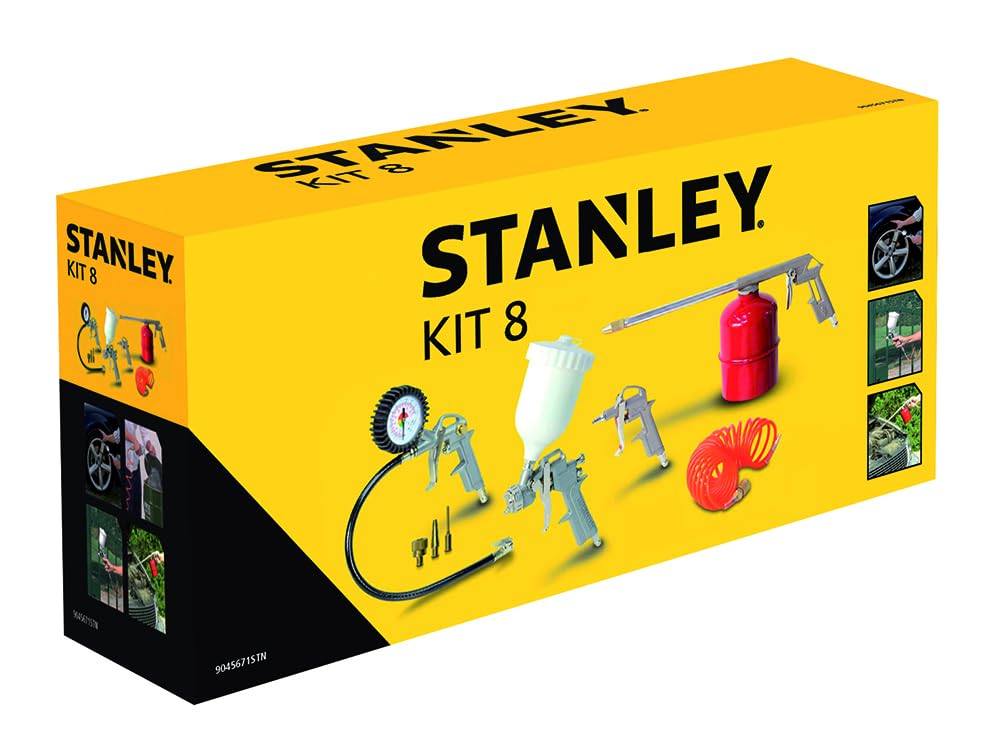 Stanley Air Tool Kit, 8 Piece. for use with Stanley Air Compressors