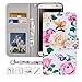 Galaxy S7 Edge Wallet Case,Galaxy S7 Edge Case,MagicSky Premium PU Leather Flip Folio Case Cover with Wrist Strap,Card Slots,Cash Pocket,Kickstand for Samsung Galaxy S7 Edge (Flower)