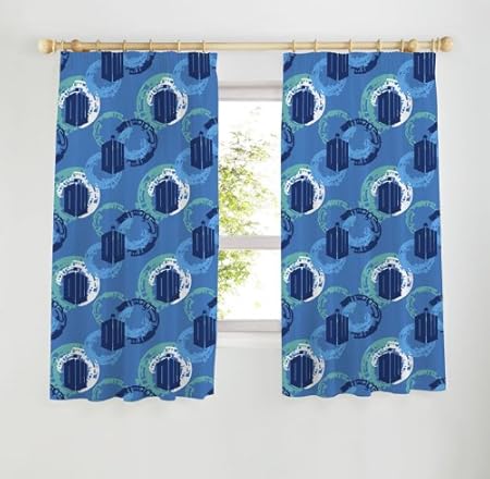 Zap Dr Who Time Traveller Curtains 54 Inch Amazon Co Uk Kitchen