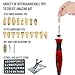 Wood Burning Kit 22 PCS Tools Set. Professional Pyrography Kit – Woodburning Pen, Embossing, Carving, Soldering Tips, Hot Knife, Stencil, Stand, Carrying case ✮Bonus E-Book✮ Arts and Crafting Supplies