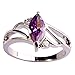 Psiroy Women's 925 Sterling Silver 1cttw Amethyst Filled Ring
