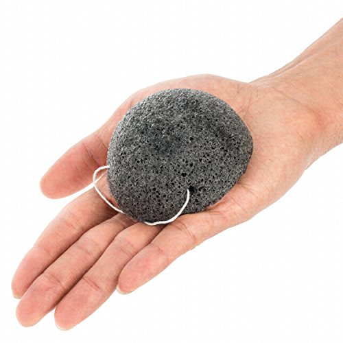 Konjac Face Sponge By Deneve - Exfoliating Facial Makeup Sponges - Cruelty Free Vegan - Body Skin Acne Dry Eczema Exfoliate Cleansing (Green Tea/Charcoal)