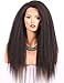 Chantiche Italian Yaki 360 Lace Frontal Wigs for Black Women Pre Plucked Brazilian Remy Full Lace Front Human Hair Wigs with Baby Hair 150 density 14inch Natural Color