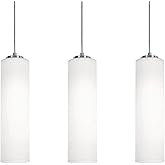 AFX LEOP04MBBK Leo 6 inch Pendant Light | Requires 1 E26 A19 Bulb | 60 Watts Max | Damp Rated Hanging Light | Adjustable Pend