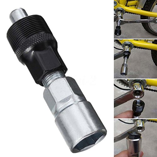 4Pc Mountain Bike MTB Bicycle Crank Chain Axis Extractor Removal Repair Tool Kit (AS, Silver)