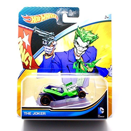 THE JOKER * DC COMICS * 1:64 Scale Hot Wheels Character Vehicle (New 2015 Packaging)