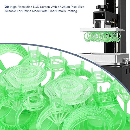 image for LONGER Orange 30 3D Printer, UV Photocuring 3D Printer with 2K High Re