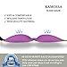 KAMOSSA Sleep Mask, Contoured Sleeping Eye Mask, 3 Colors Available, Free Earplugs & Carry Bag (Purple)