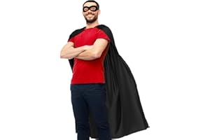 D.Q.Z Super hero Capes and Masks for Adults Superhero Dress Up Halloween Costume Team Spirit Day Party Favors