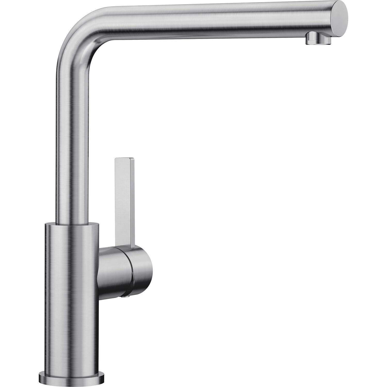 BLANCO LANORA 523122, High-Pressure Stainless Steel Kitchen Tap, Brushed Silver