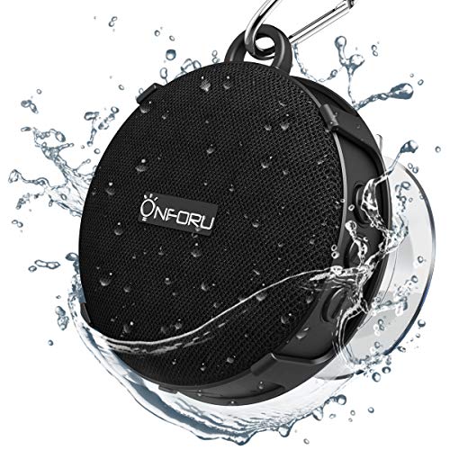 Onforu Altoparlante Bluetooth Doccia, IP65 Impermeabile Portable Shower Speaker, Speaker Wireless con Ventosa, 10 Ore di…