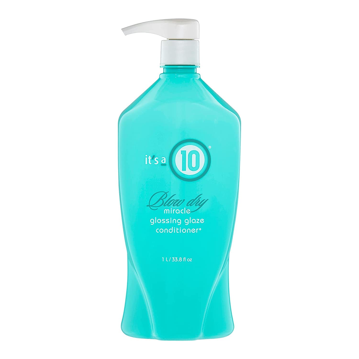 It's a 10 Haircare - Miracle Blow Dry Glossing Glaze Conditioner, Enhanced Shine, Restore Moisture, Daily Use, Natural Ingredients, 1 Litre