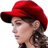 Women Newsboy Hat Octagonal Beret Cap,Girl Autumn and Winter Warm Beret Vintage Painter Hat